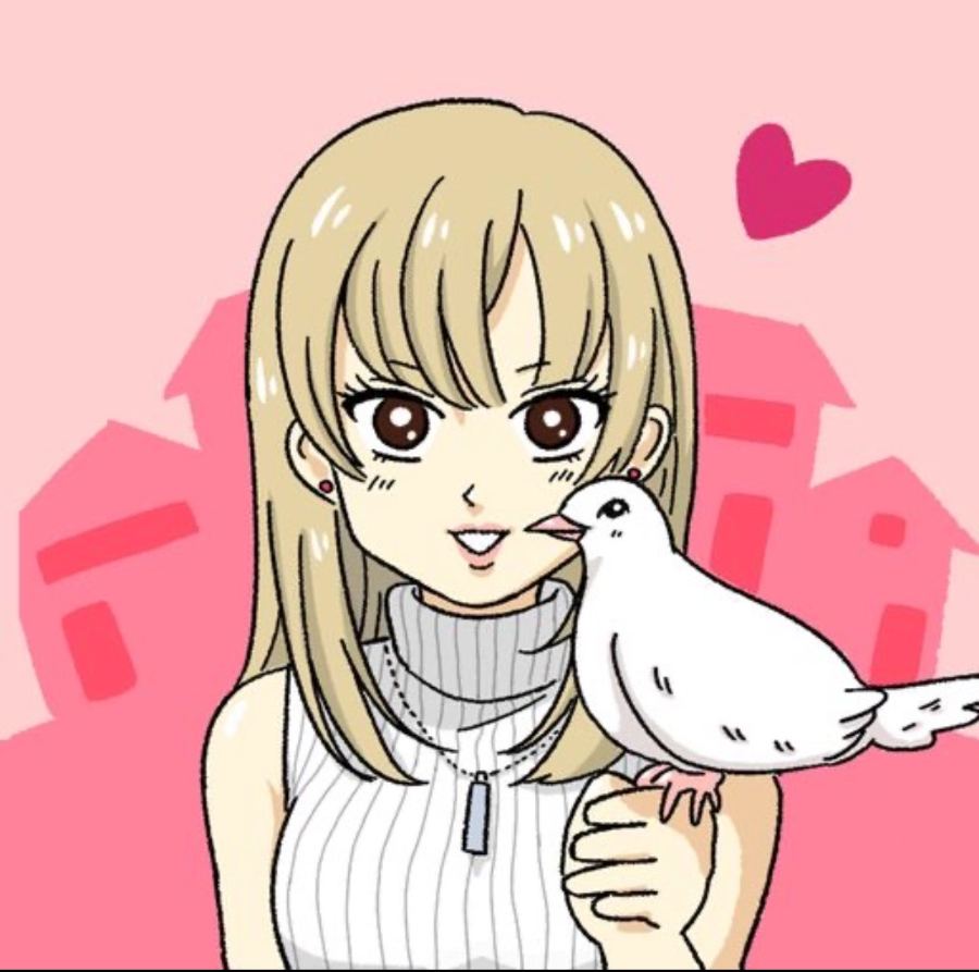 鳩子キャラクター（ピンク）